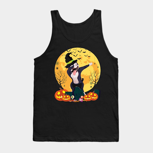 Halloween Costume Boston Terrier Dog Dabbing Gift For Family Tank Top by Maccita